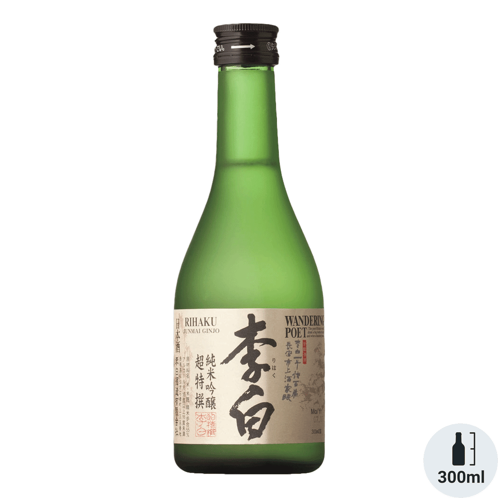 Rihaku Wandering Poet Junmai Ginjo Sake
