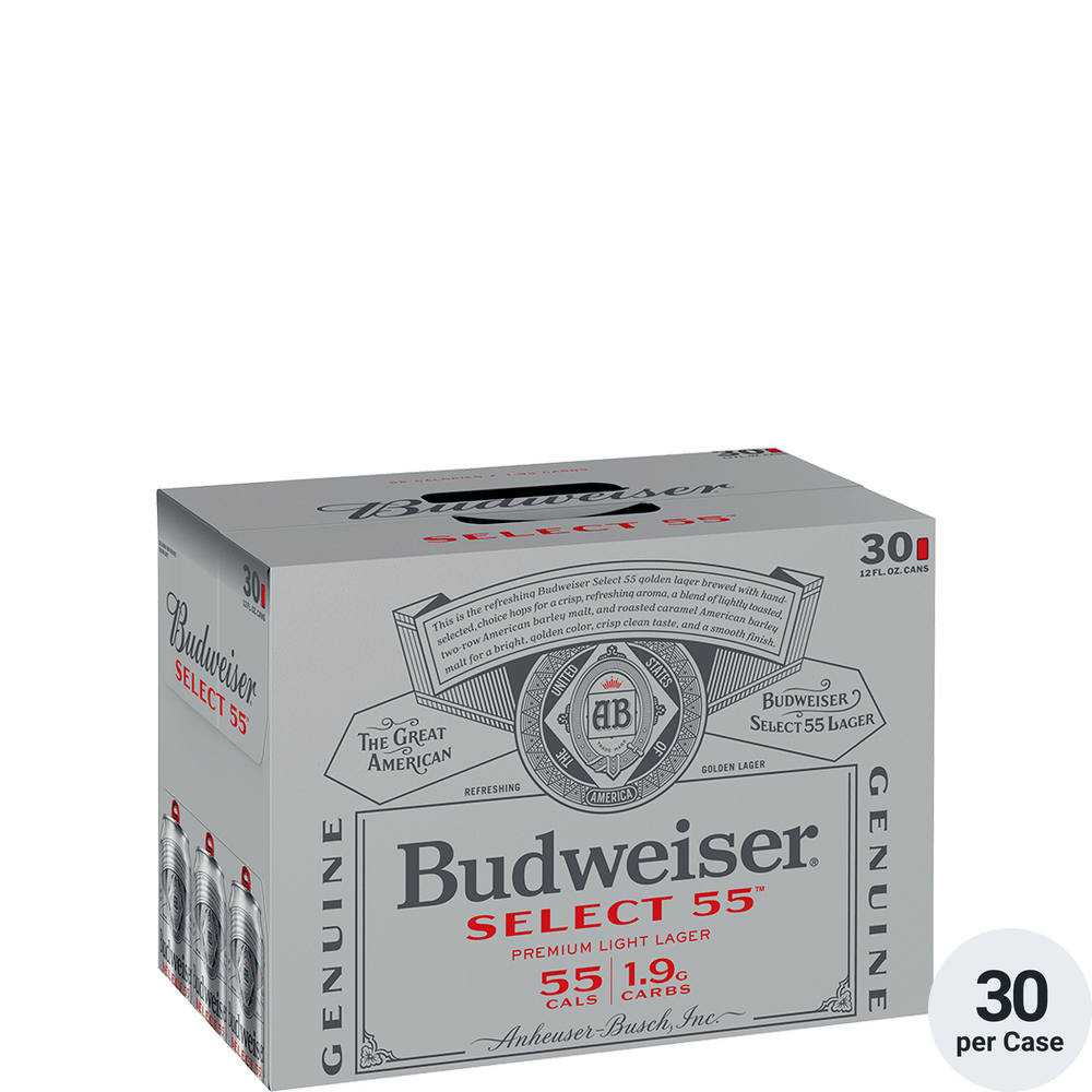 Budweiser Select 55 30-12oz Cans