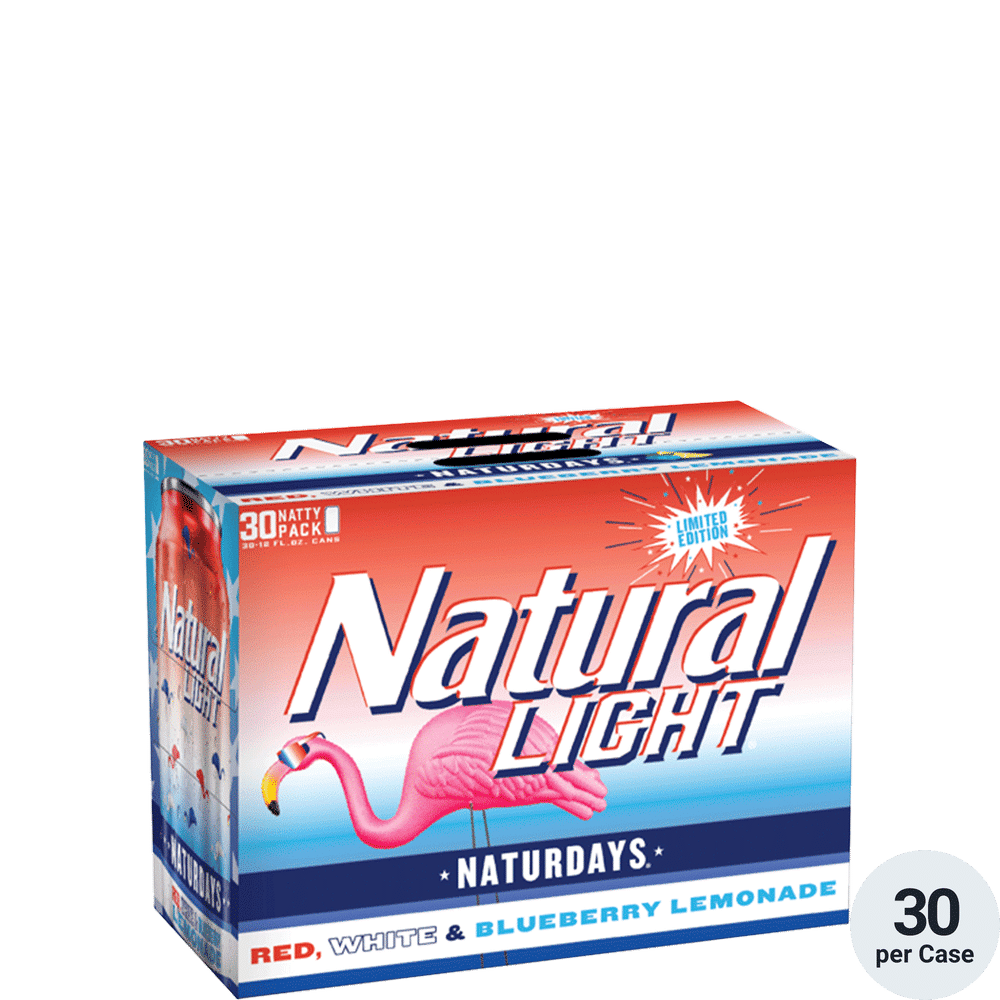 Natural Light Naturdays Red White & Blueberry Lemonade 30-12oz Cans