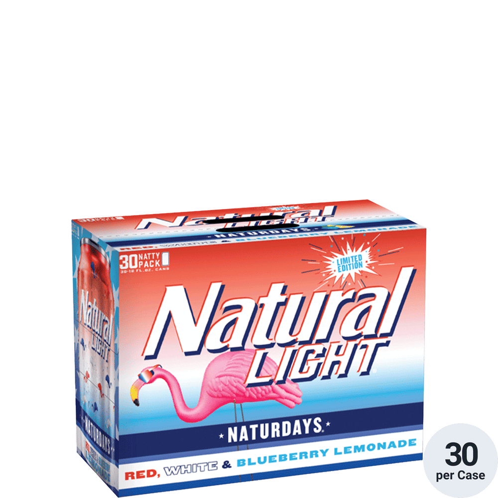 Natural Light Naturdays Red White & Blueberry Lemonade 30-12oz Cans