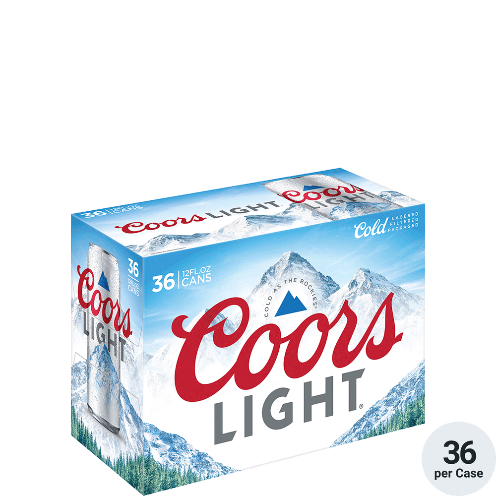 Coors Light 36-12oz Cans