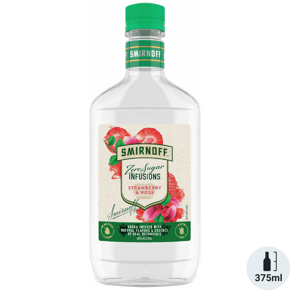 Smirnoff Zero Sugar Infusions Strawberry & Rose Vodka