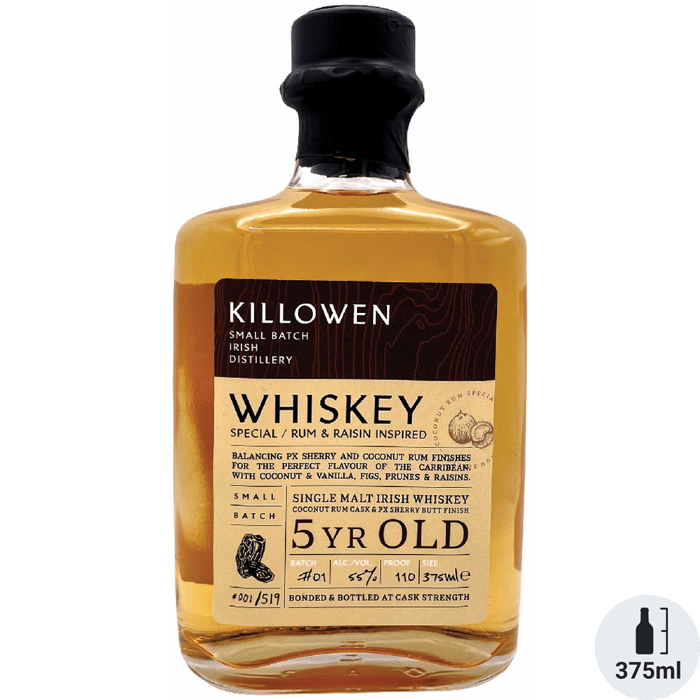 Killowen 5Yr Single Malt Raisin Rum Whiskey