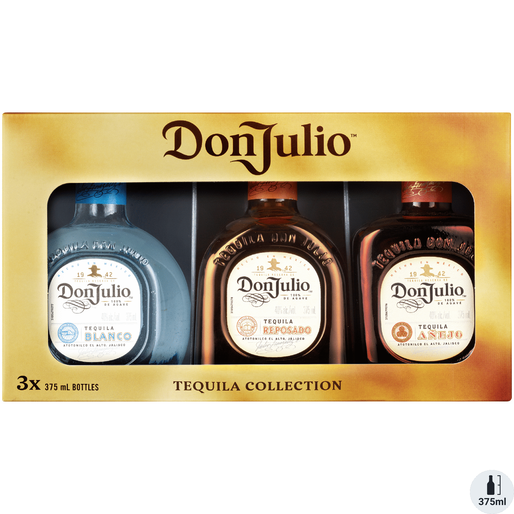 Don Julio Blanco + Reposado + Anejo Gift Pack 3-375mL | Total Wine & More