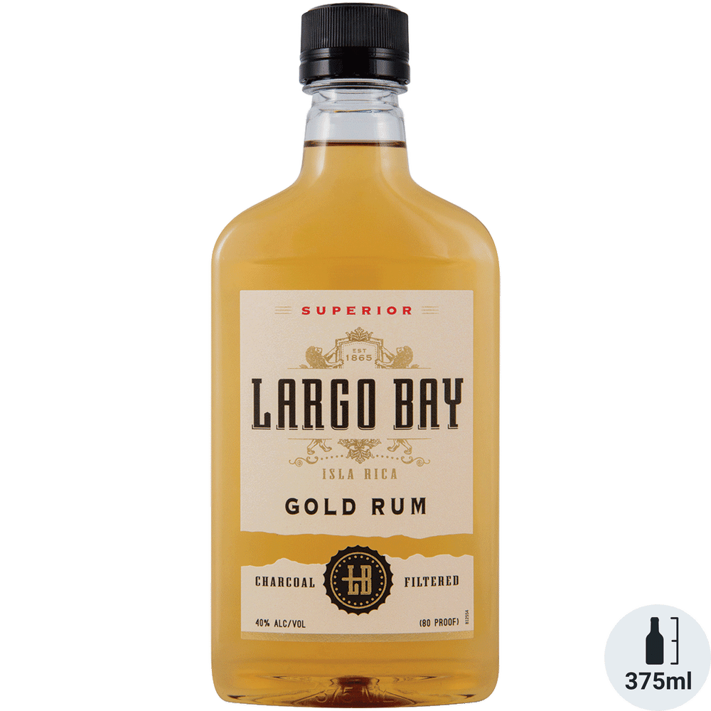 Largo Bay Gold Rum Plastic