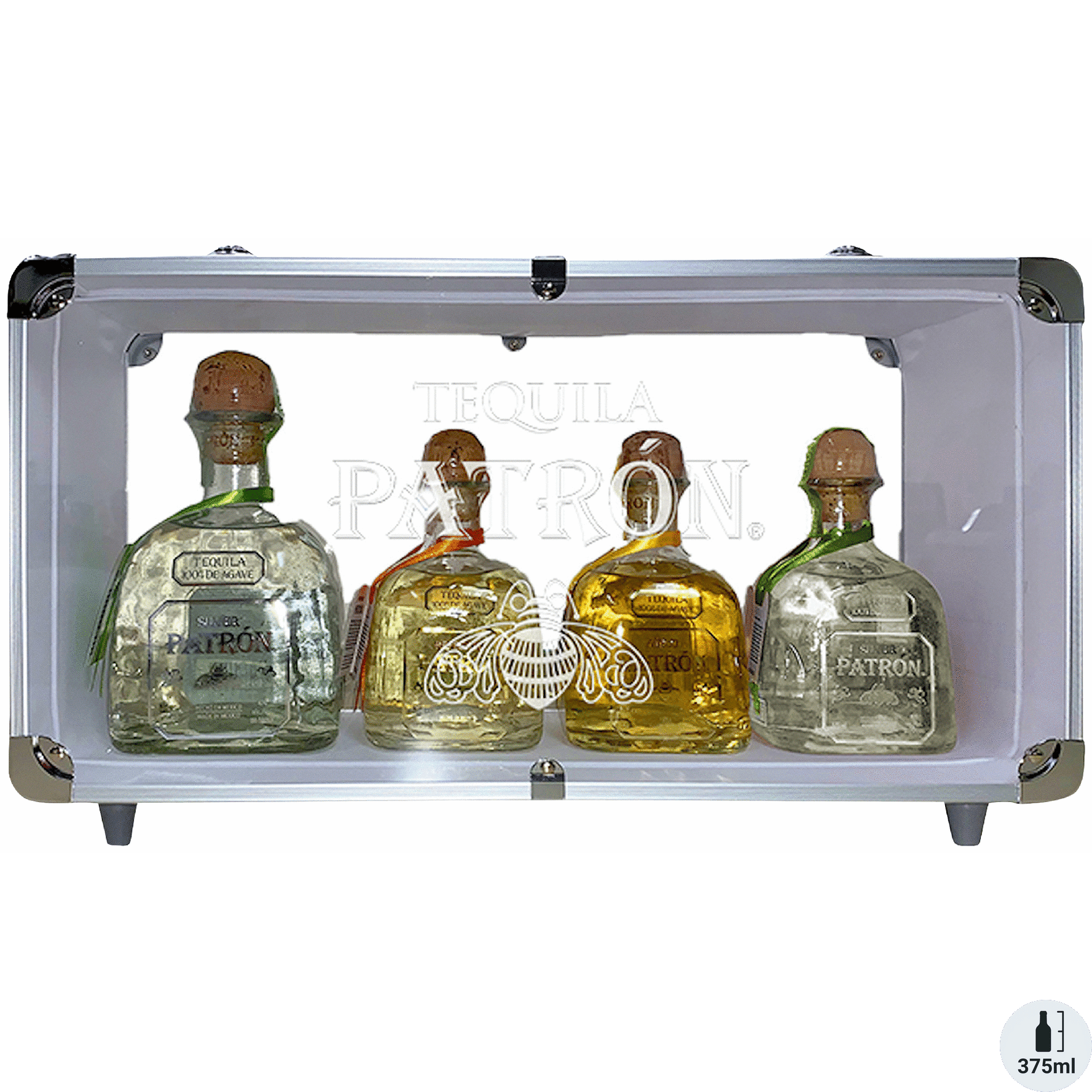Patron Silver with Three 375mls Gift