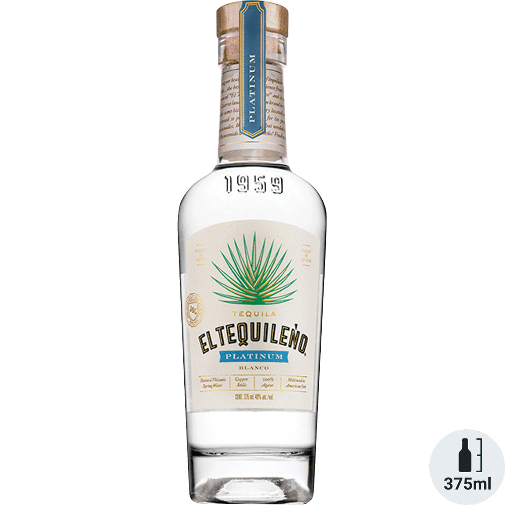 El Tequileno Platinum Blanco Tequila 375ml