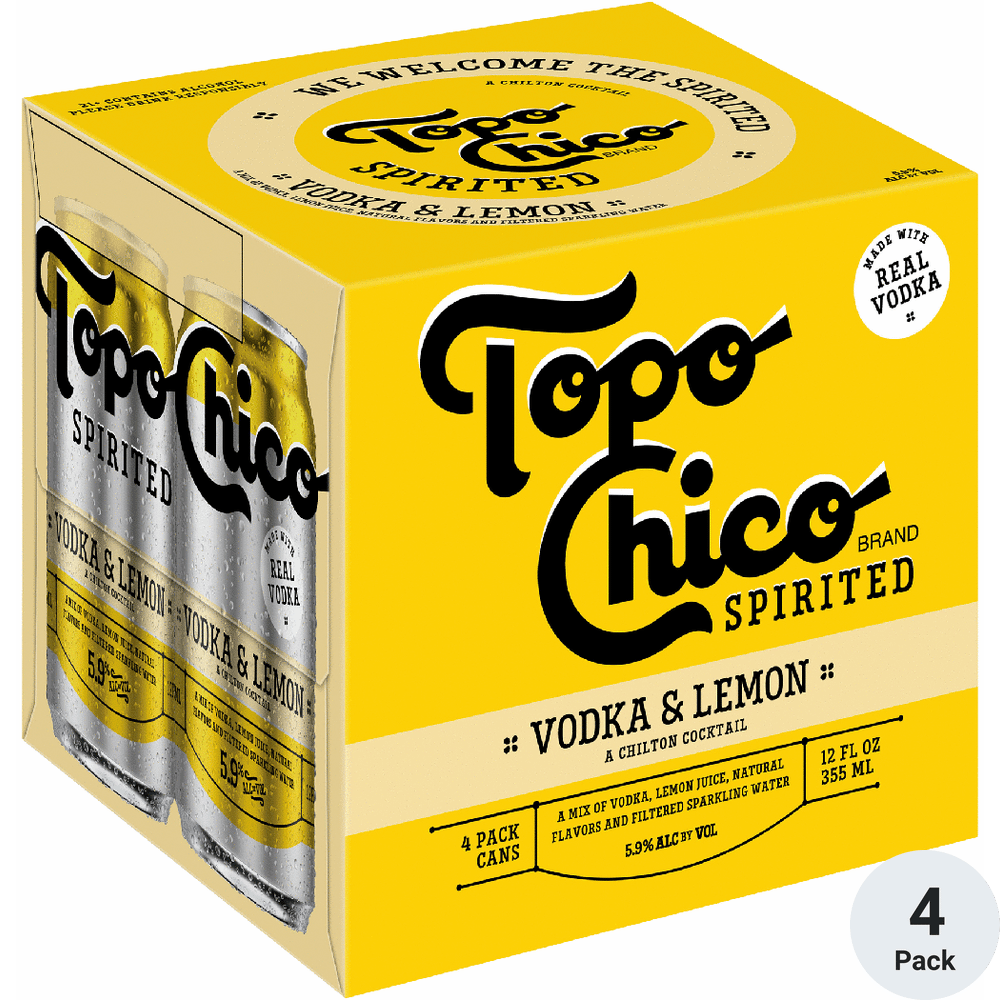 Topo Chico Spirited Vodka Lemon | Total Wine & More