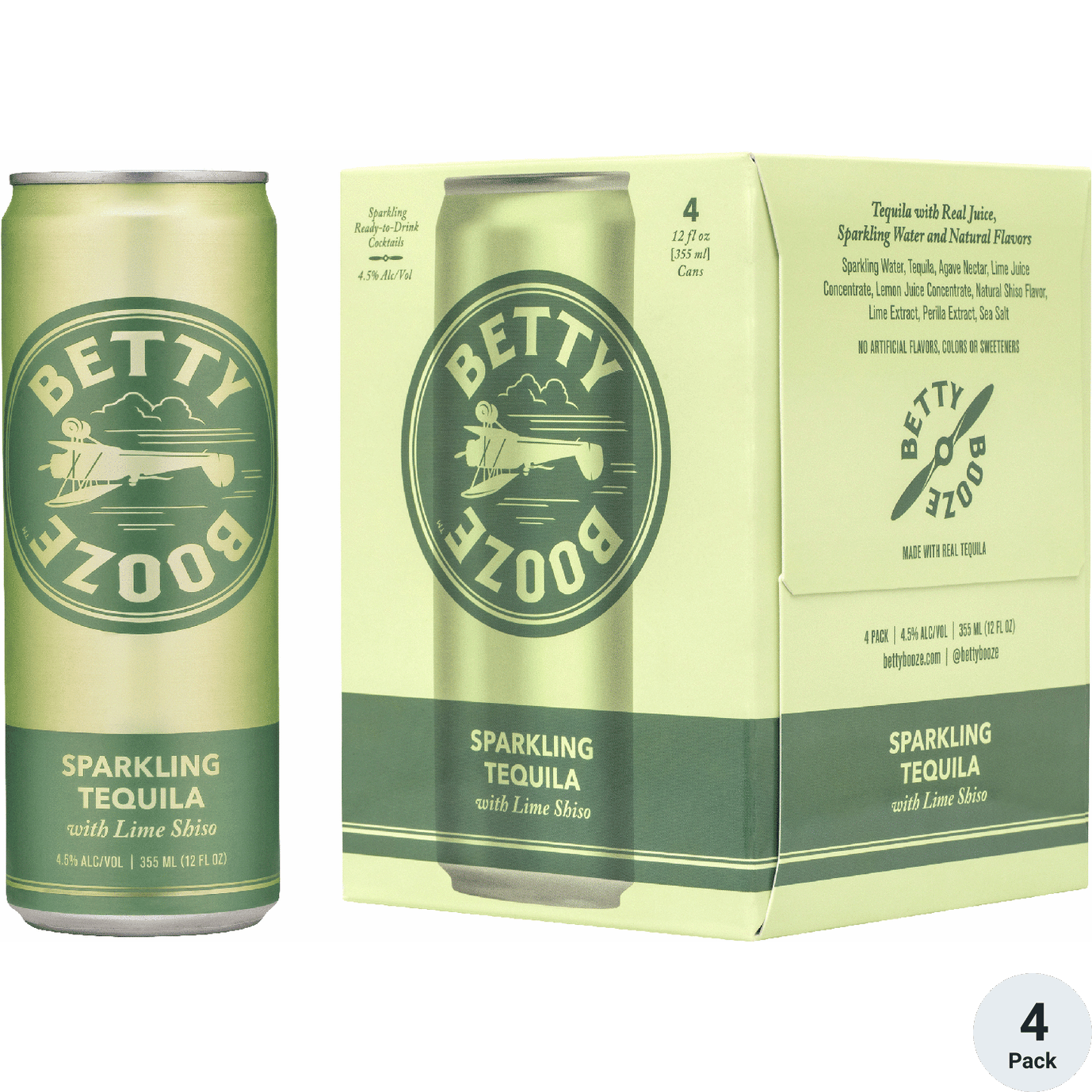 Betty Booze Sparkling Tequila With Lime Shiso