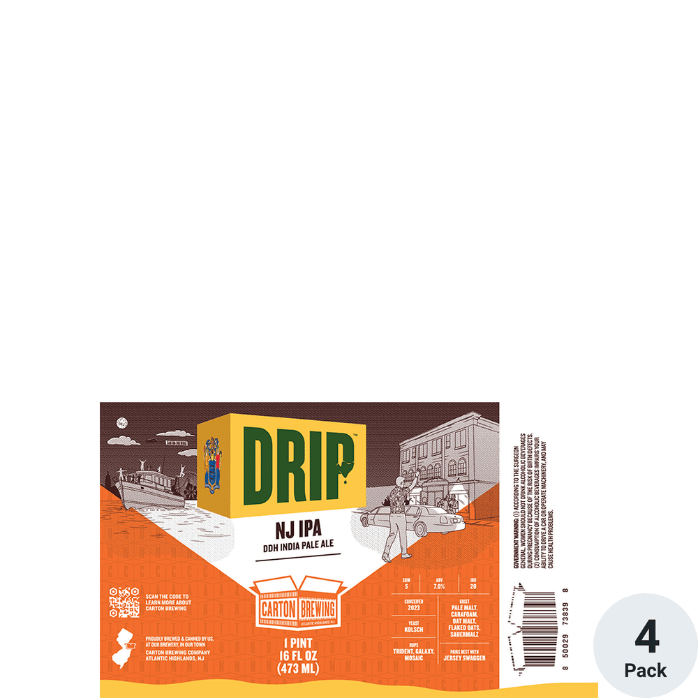 Carton Drip 4pk-16oz Cans