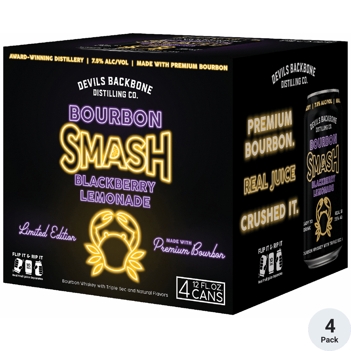 Devils Backbone Bourbon Smash Blackberry Lemonade 7.5% | Total