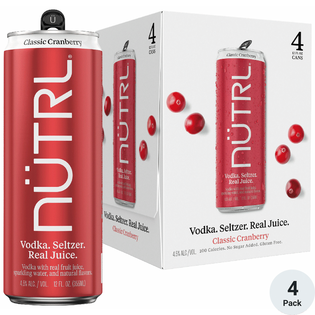 NUTRL Classic Cranberry Vodka Hard Seltzer | Total Wine & More
