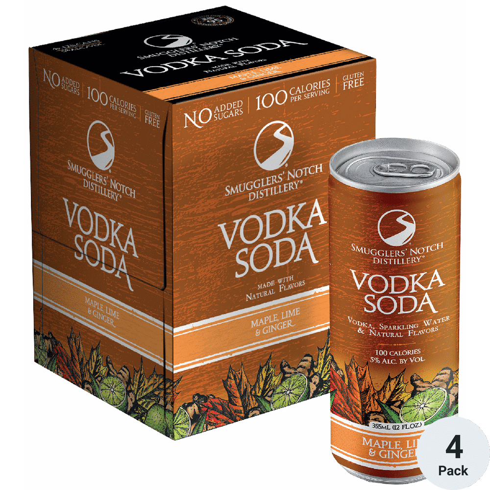 Smugglers Notch Maple Lime & Ginger Vodka Soda