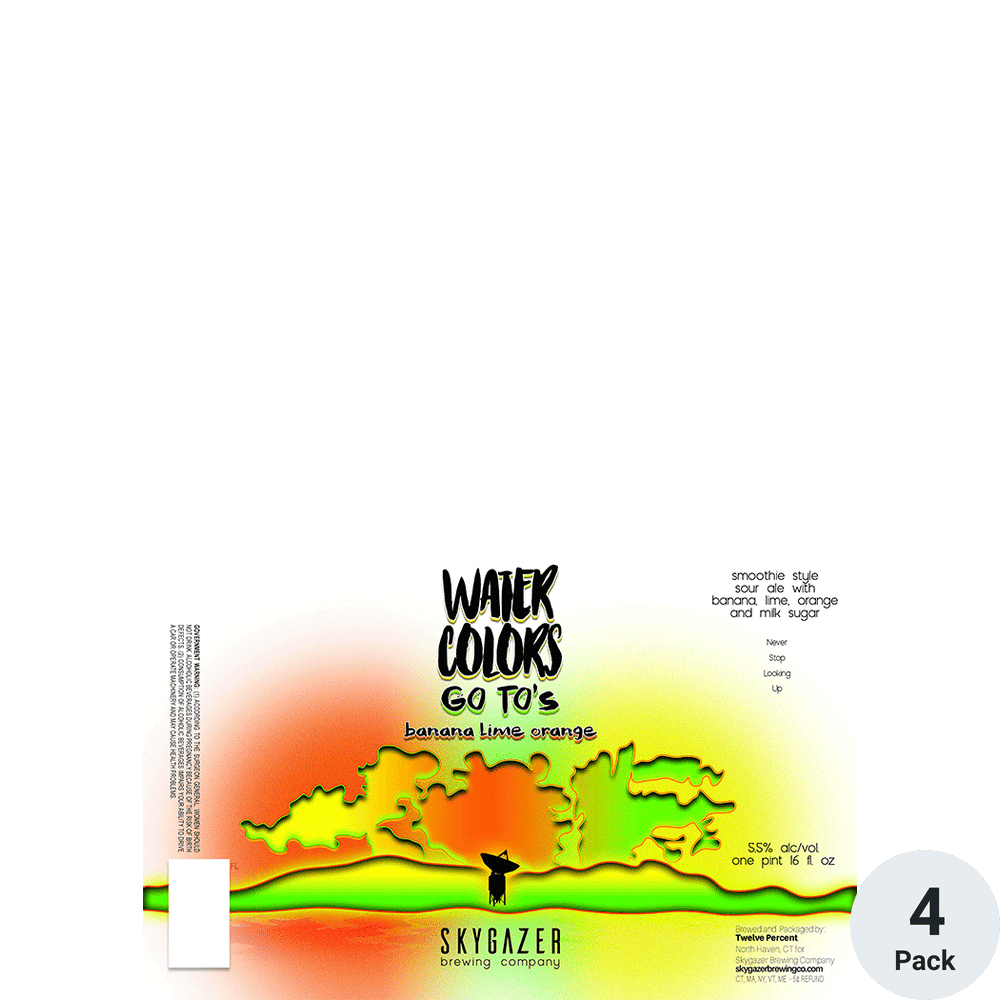 Skygazer Watercolors Go To's Banana Orange Lime