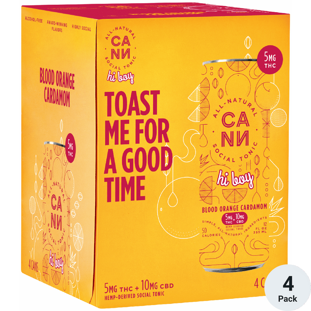 CANN Hi Boy THC 5mg Blood Orange Cardamom | Total Wine & More