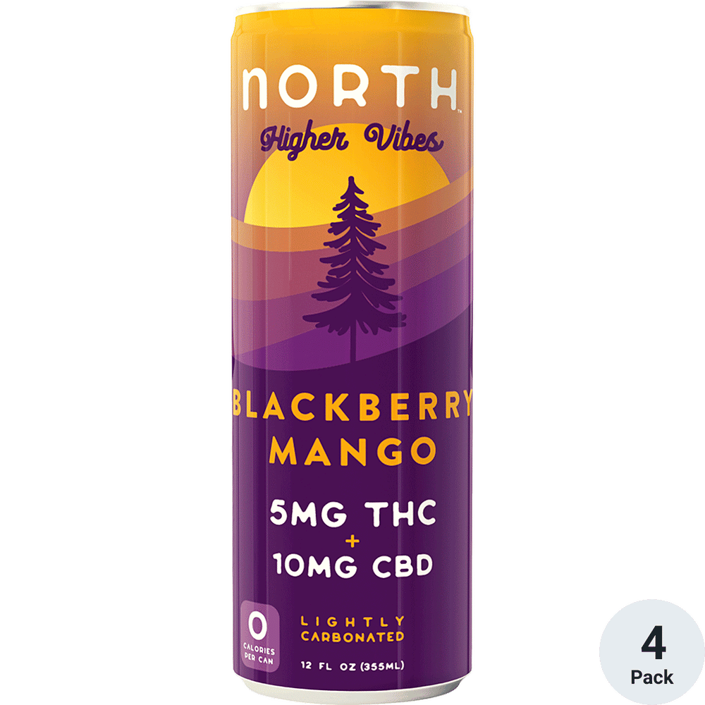 North Higher Vibes THC 5mg Blackberry Mango