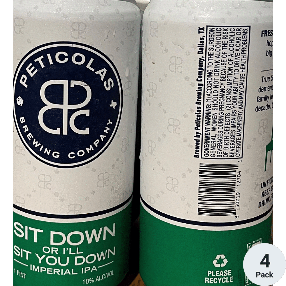 Peticolas Sit Down or I'll Sit You Down