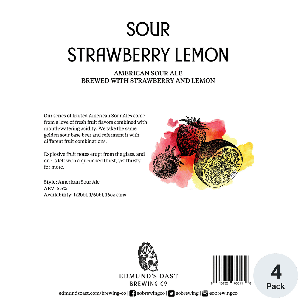 Edmund's Oast Sour Strawberry Lemon
