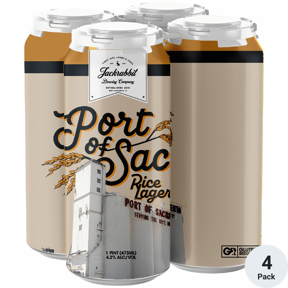 Jackrabbit Port of Sac Rice Lager