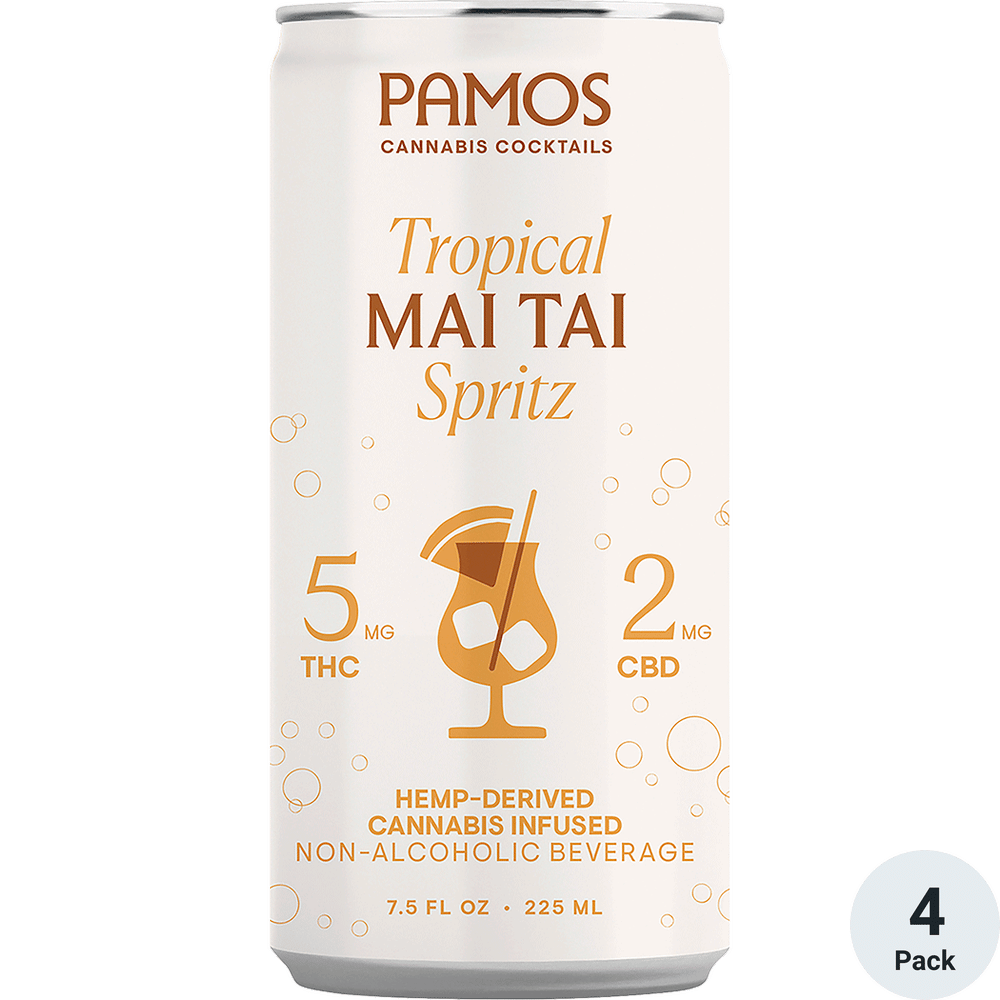 Pamos THC 5mg Tropical Mai Tai Spritz | Total Wine & More