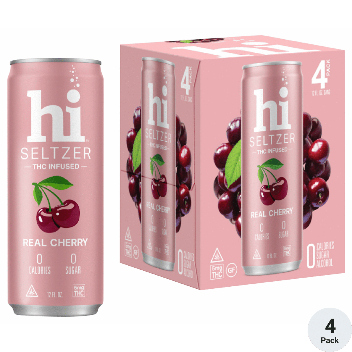Hi Seltzer THC 5mg Cherry | Total Wine & More