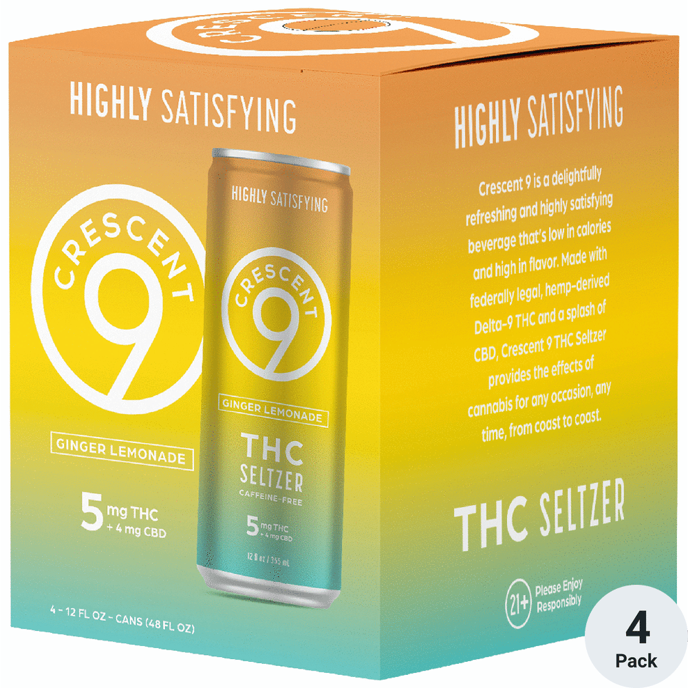 Crescent THC 5mg Ginger Lemonade | Total Wine & More