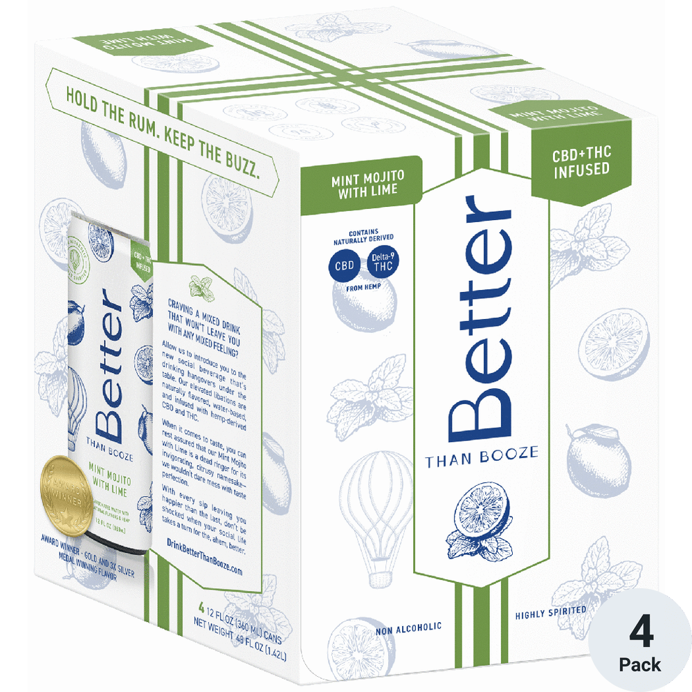 Better Than Booze THC 2mg Mojito