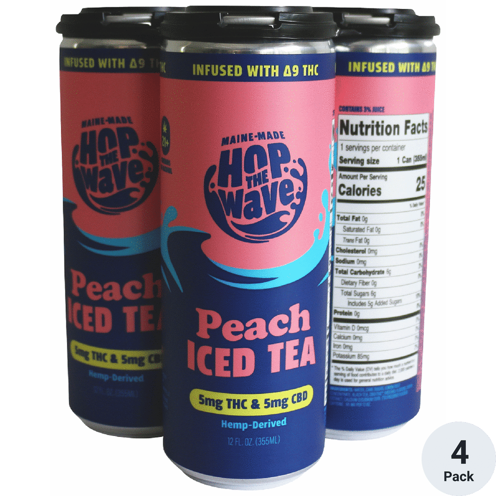 Hop the Wave THC 5mg Peach Tea