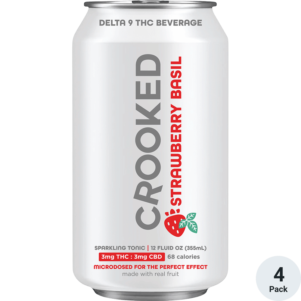 Crooked THC 3mg Strawberry Basil