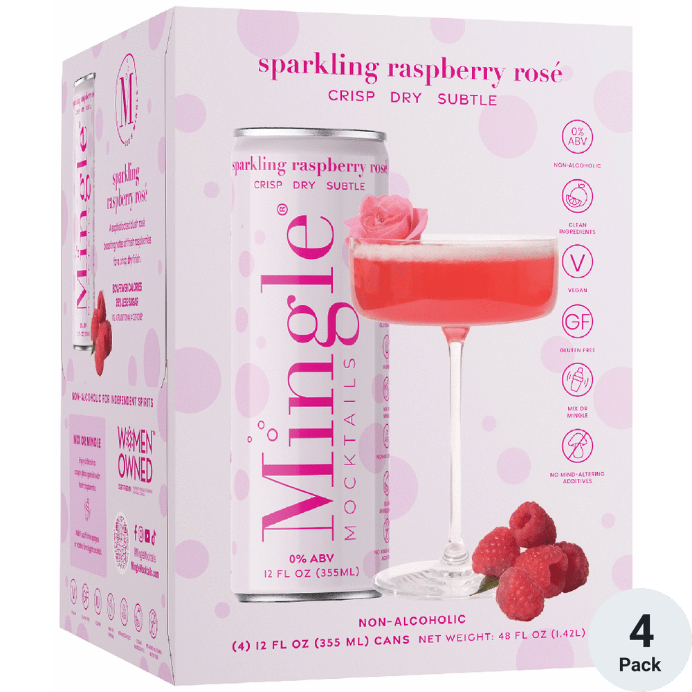 Mingle Non-Alcoholic Sparkling Raspberry Rose | Total Wine & More