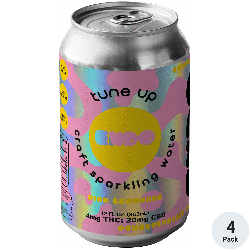 Endo Tune UP THC 4mg Pink Lemonade Sparkling Water