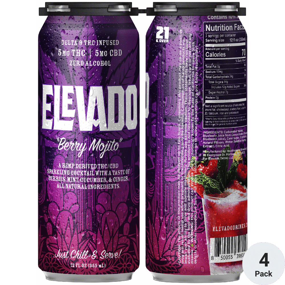 Elevado THC 5mg Berry Mojito