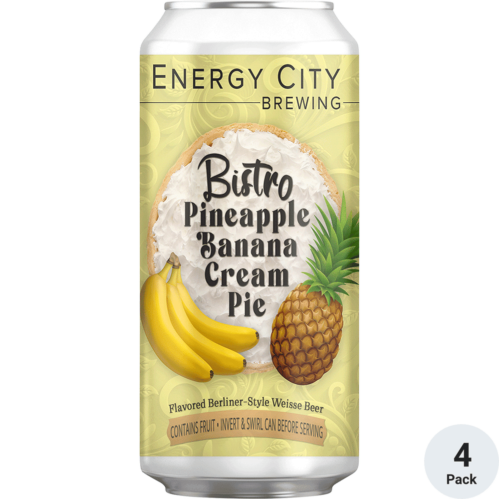 Energy City Bistro Pineapple Banana Cream Pie