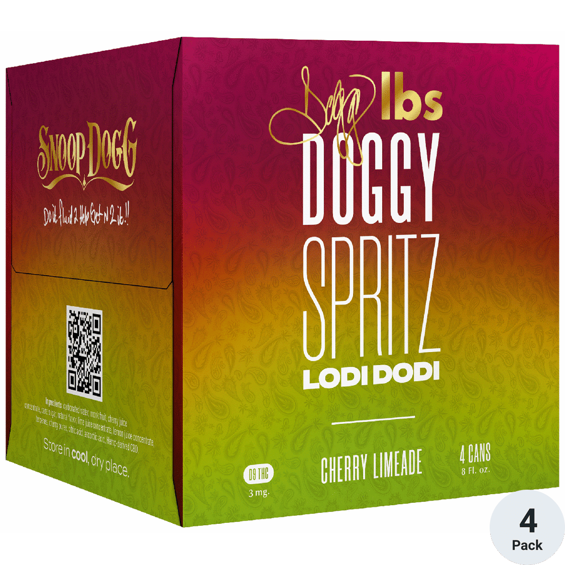 ソフトドリンク Mariko Snoop Doggy Spritz THC 3mg Cherry Limeade | Total Wine & More