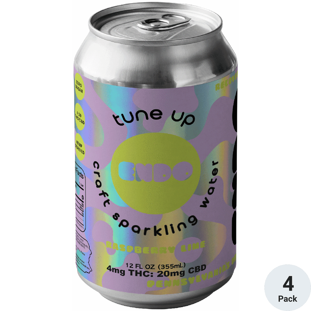 Endo Tune UP THC 4mg Raspberry Lime Sparkling Water