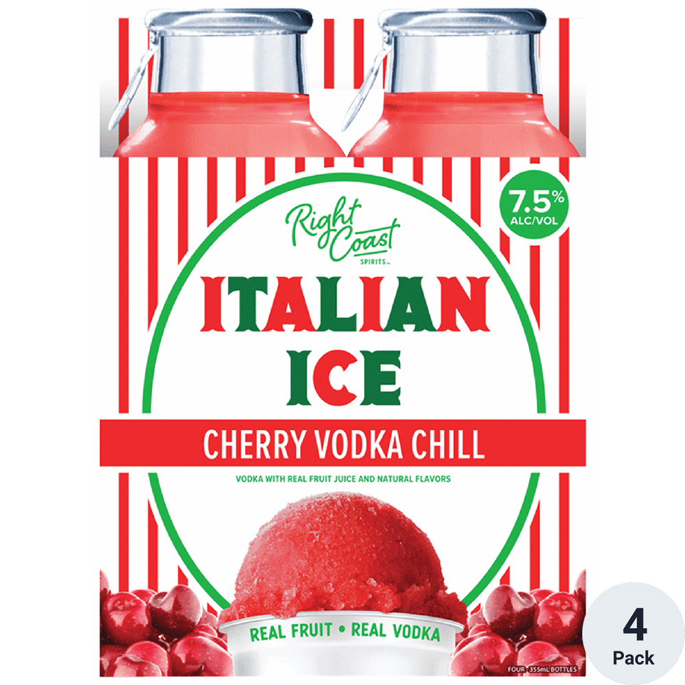 Right Coast Italian Ice Cherry Vodka Chill
