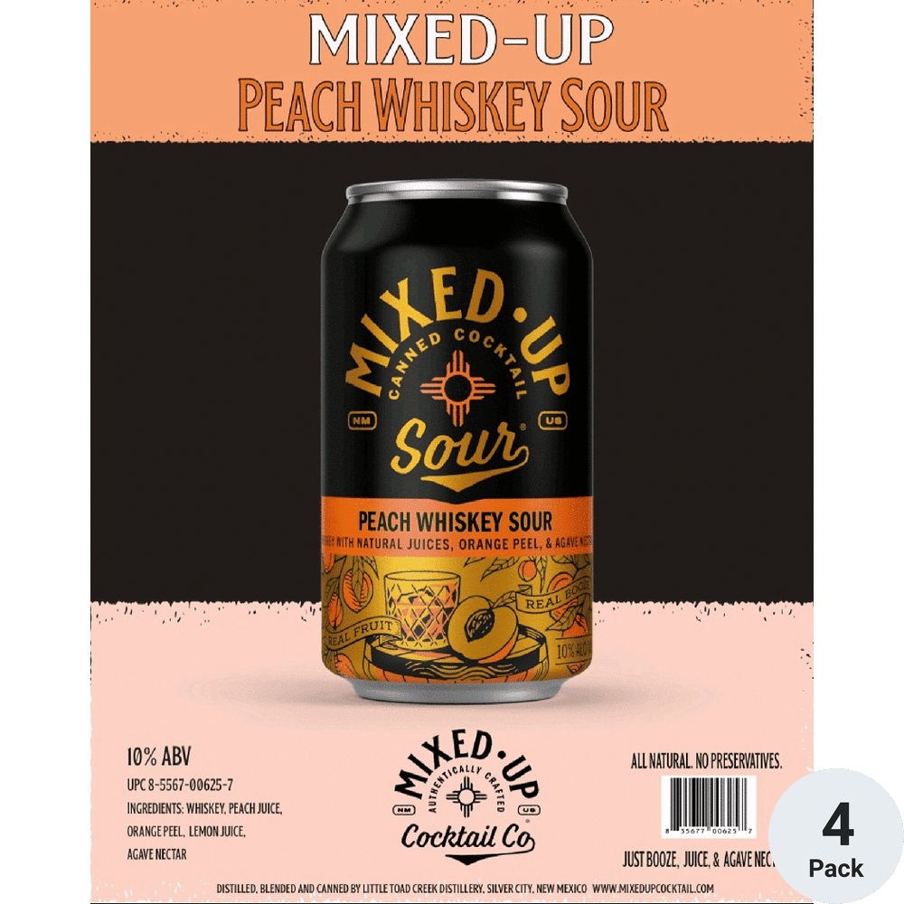Mixed-Up Peach Whiskey Sour