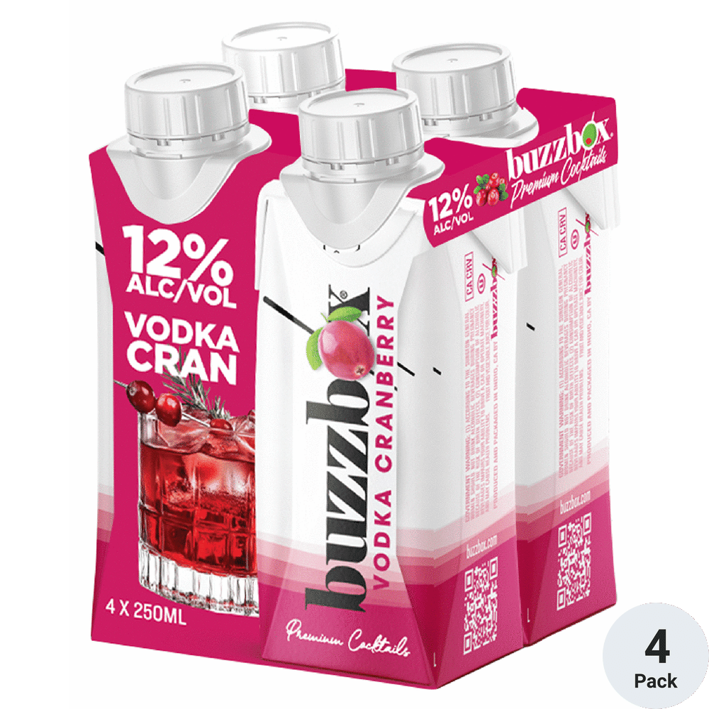 BuzzBox Vodka Cranberry