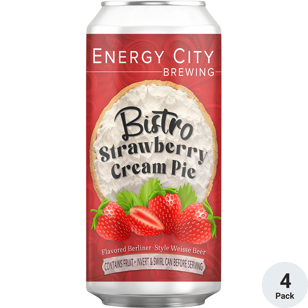 Energy City Bistro Strawberry Cream Pie