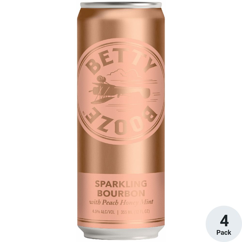 Betty Booze Sparkling Bourbon with Peach Honey Mint