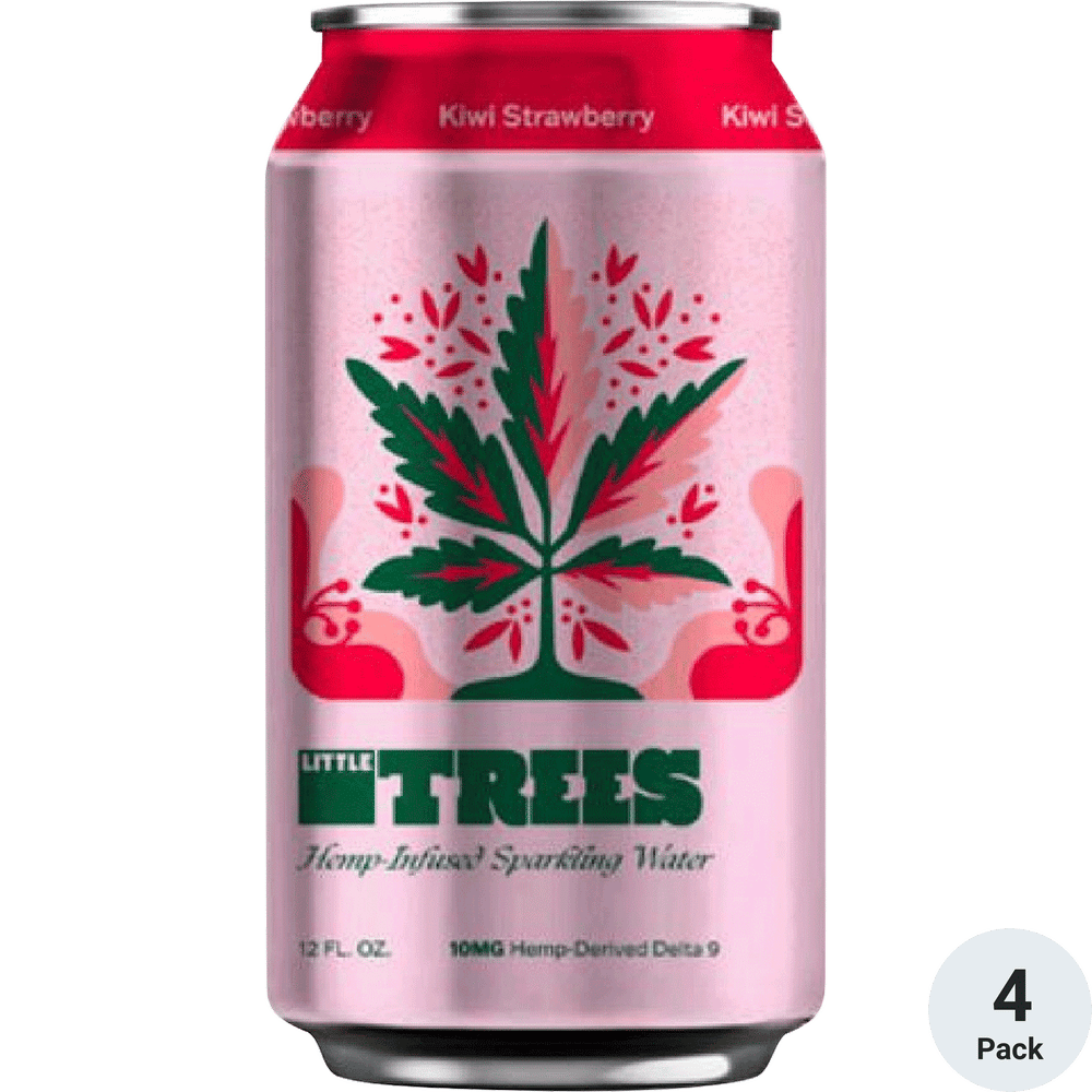 Foothills THC 10mg Lil' Trees Strawberry Kiwi Sparkling Water