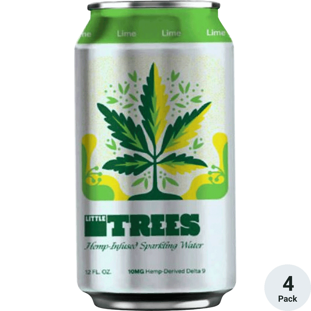Foothills THC 10mg Lil' Trees Lime Sparkling Water
