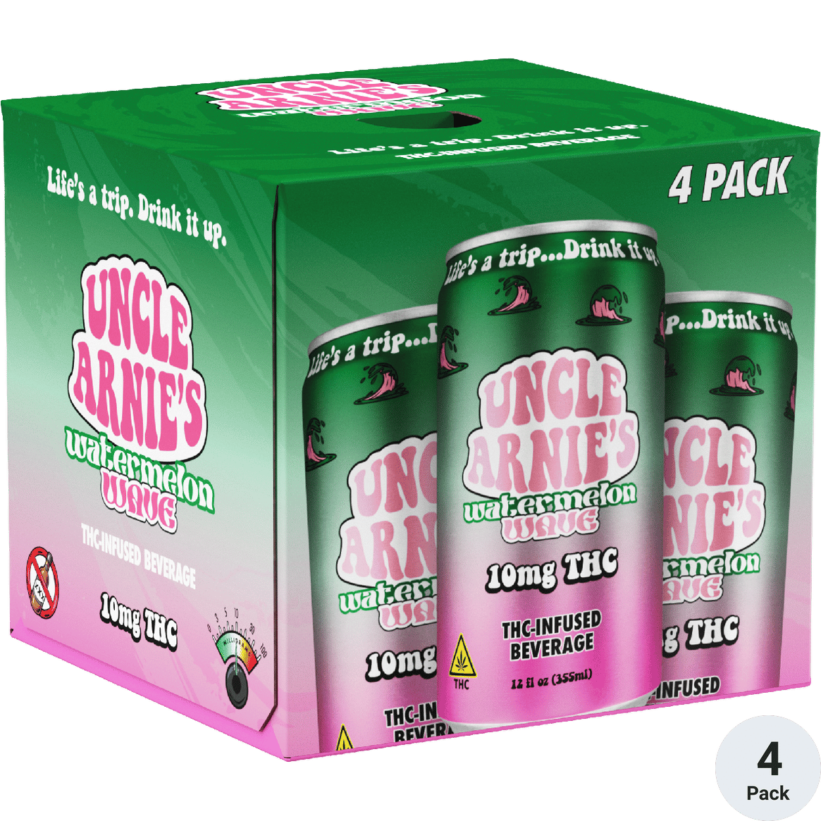 Uncle Arnie's THC 10mg Watermelon Wave