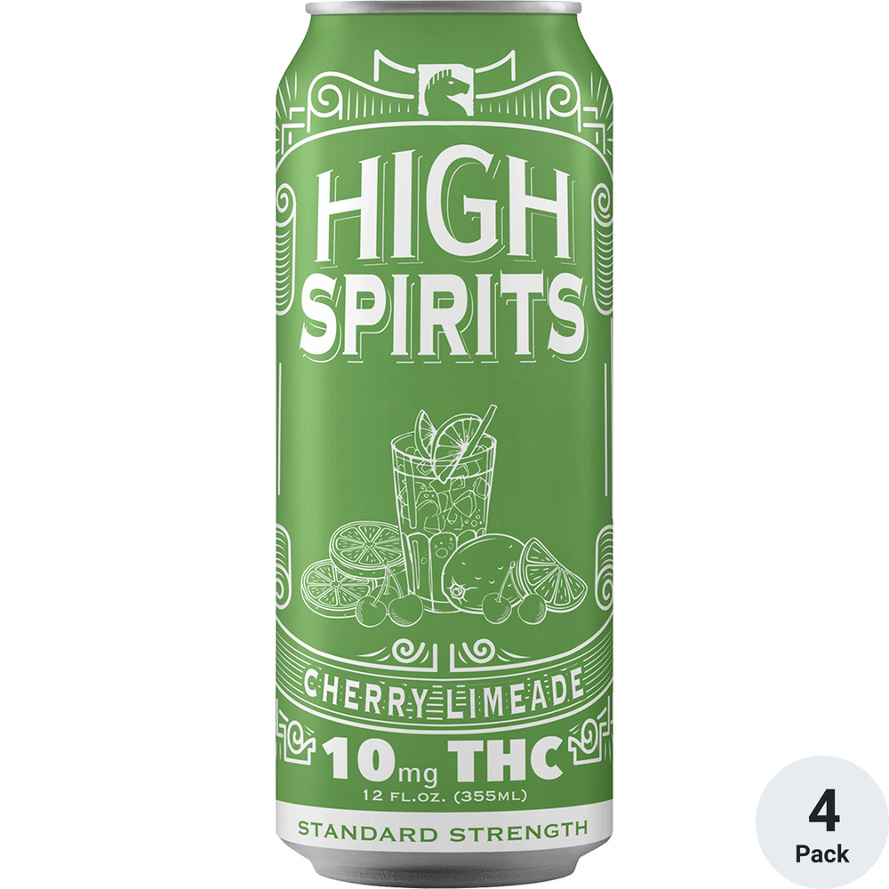 High Spirits THC 10mg Cherry Limeade | Total Wine & More