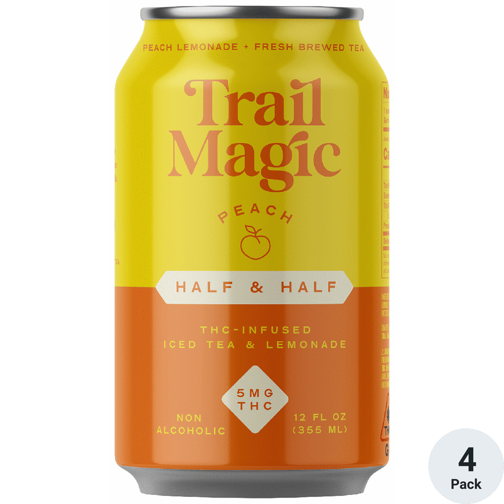 Trail Magic THC 5mg Half & Half Peach | Total Wine & More