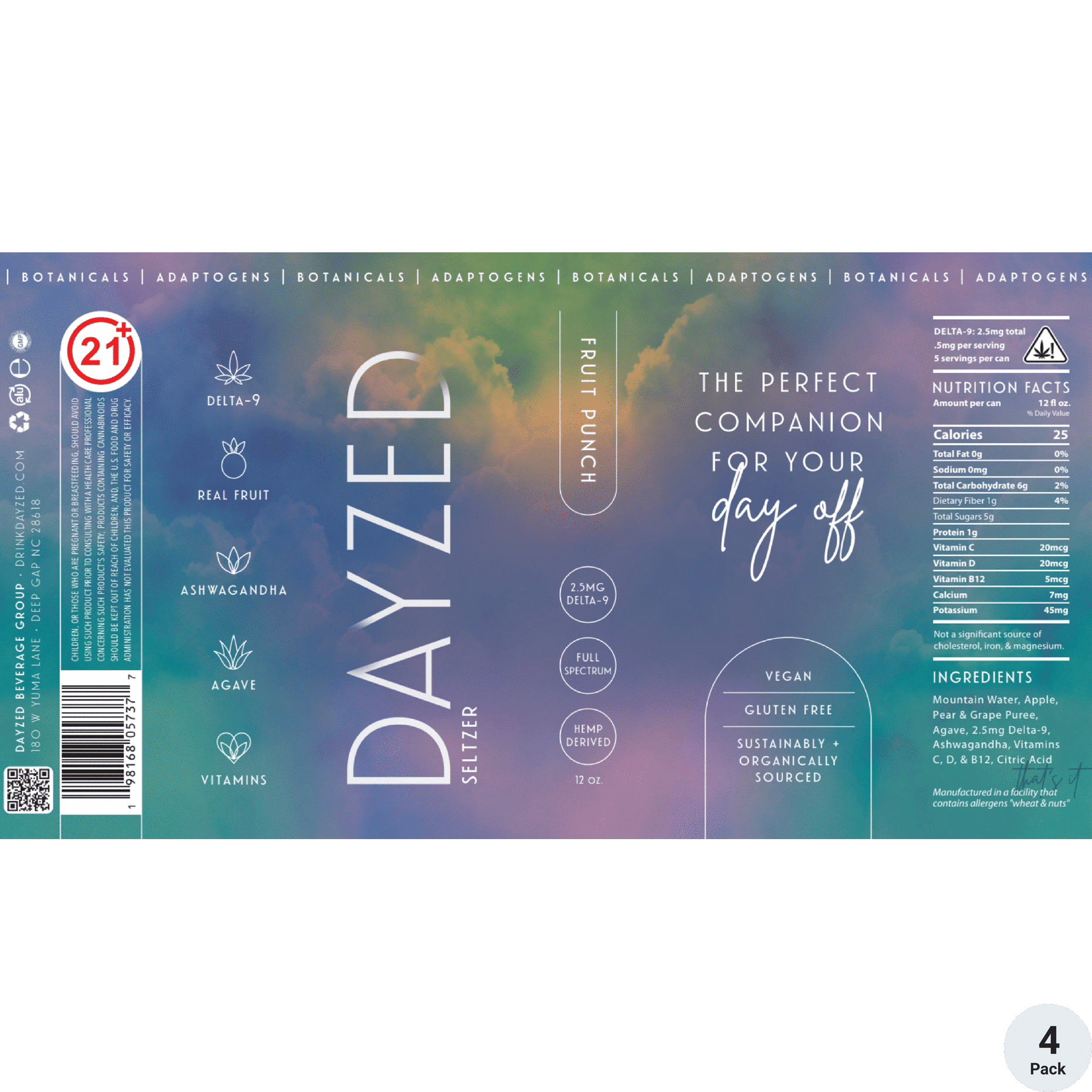 Dayzed THC 2.5mg Fruit Punch