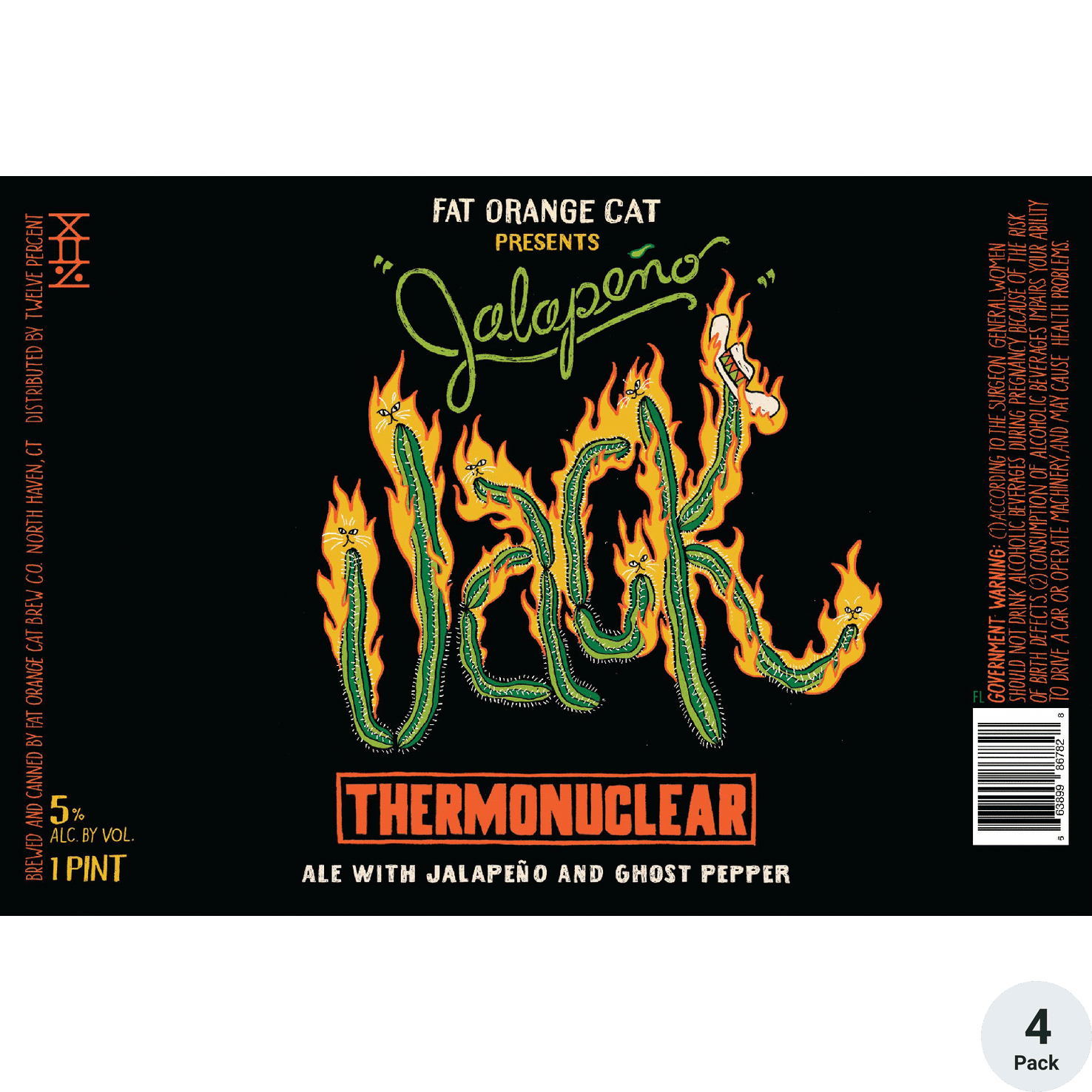 Fat Orange Cat Jalapeno Jack Thermonuclear | Total Wine & More