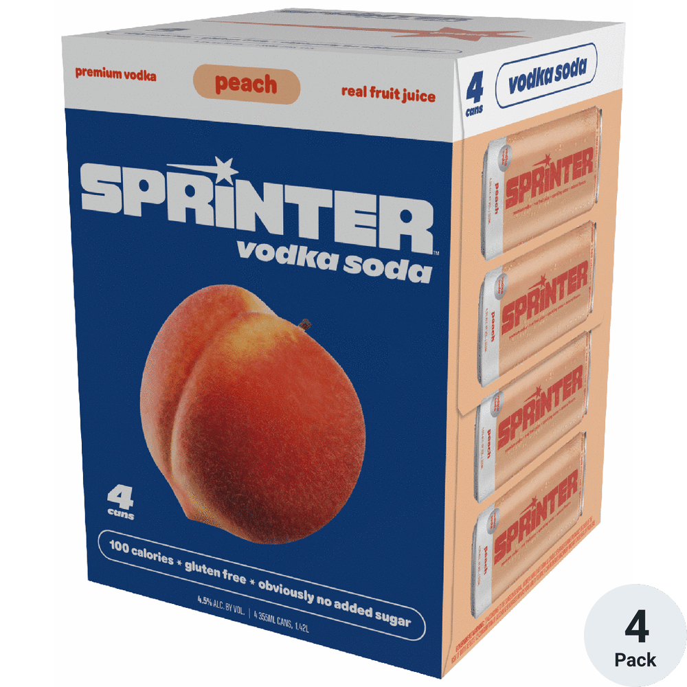 Sprinter Vodka Soda Peach Pack