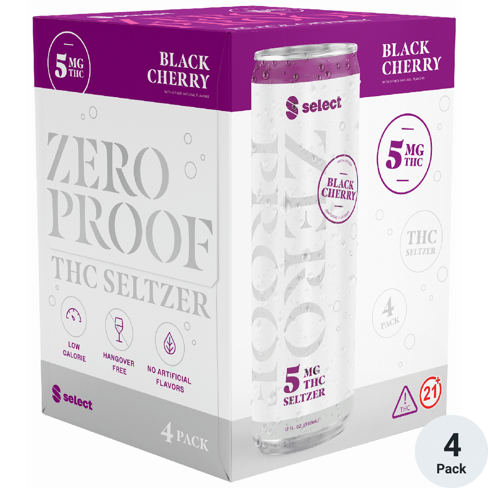 Curaleaf Select Zero Proof THC 5mg Black Cherry