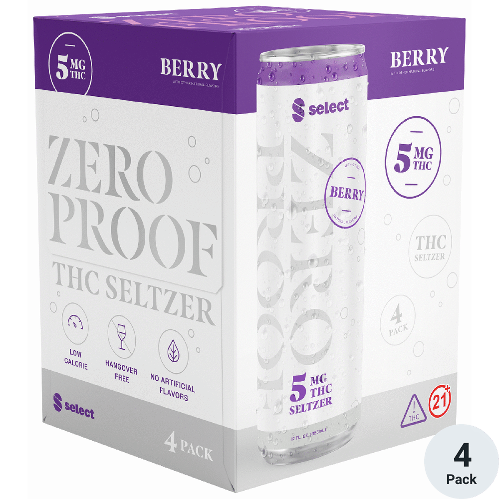 Curaleaf Select Zero Proof THC 5mg Berry | Total Wine & More